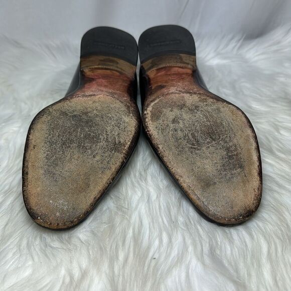 Salvatore Ferragamo Brown Leather Wingtip Tassel‎ Loafers Sz 8D